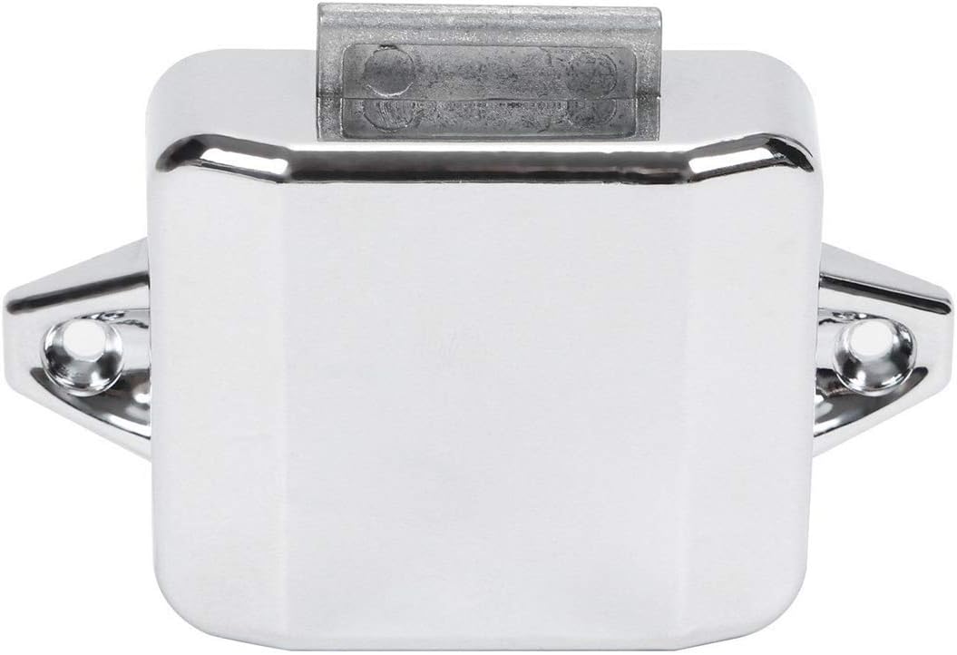 Push-button cabinet latches