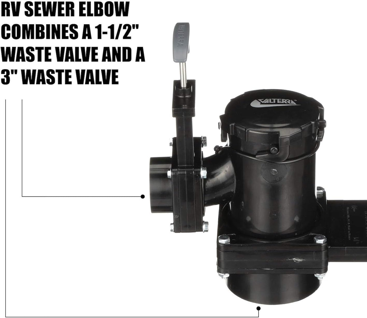 San Tee double rotating valve