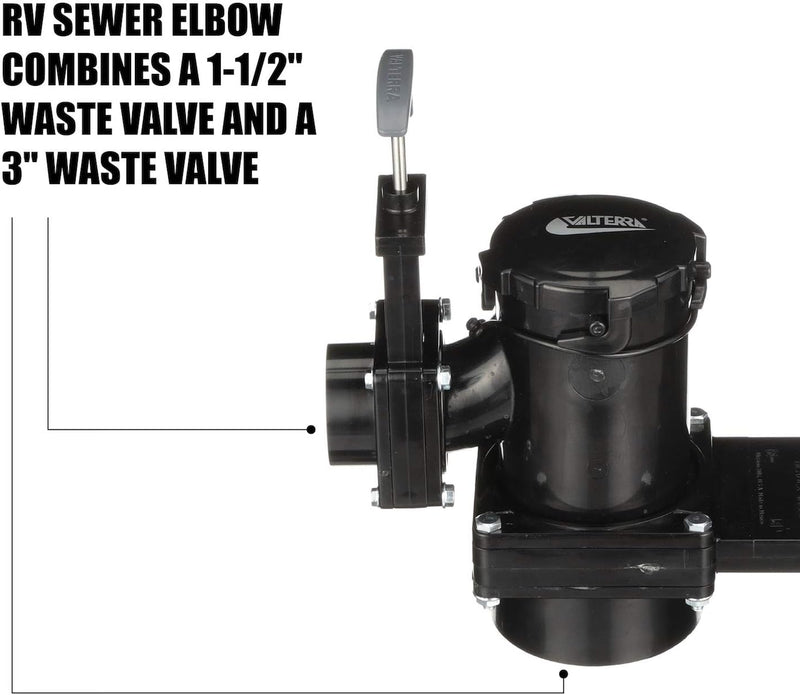 San Tee double rotating valve