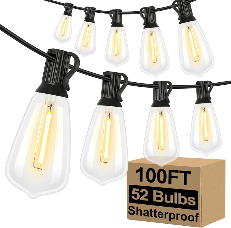 Outdoor bistro string lights