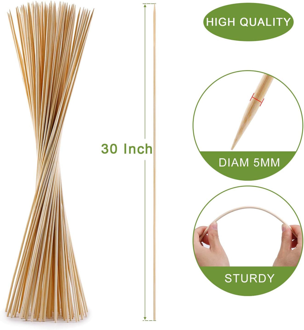 Bamboo roasting sticks
