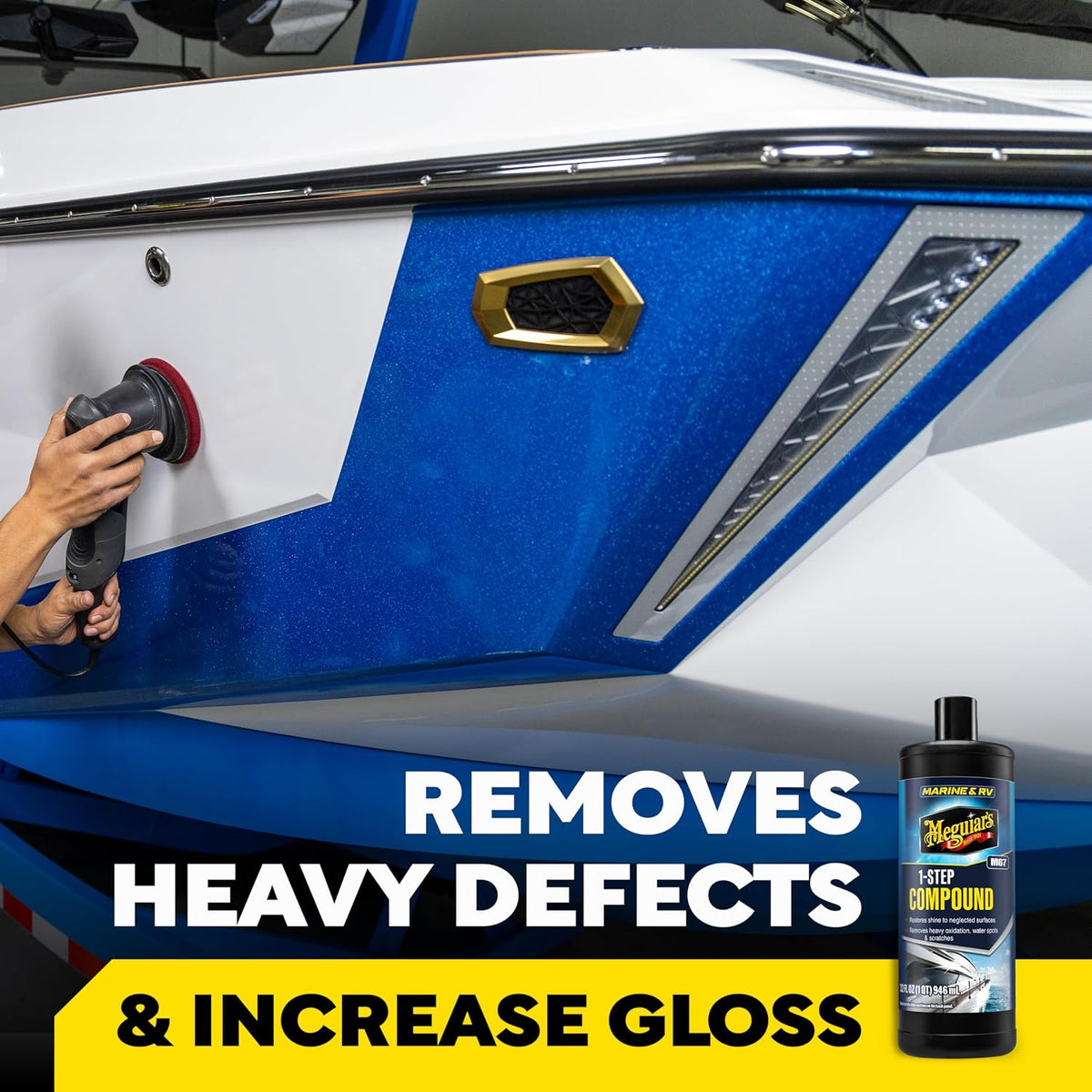Meguiar's M67 Marine/RV One-Step Compound, 32 oz