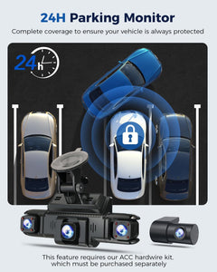 4-channel dash cam