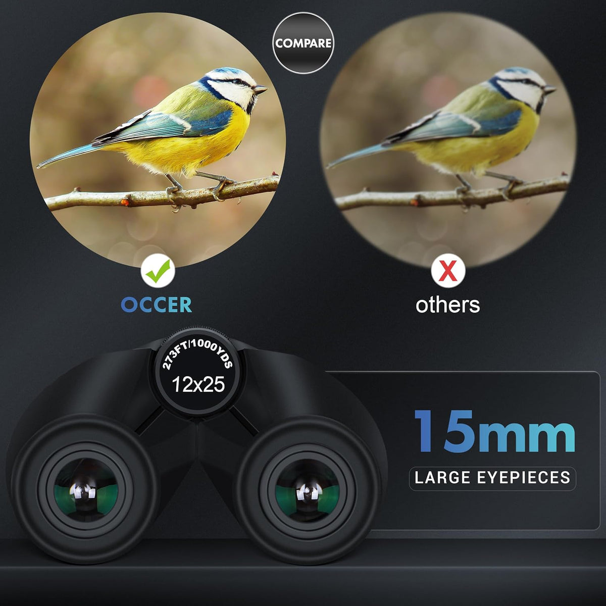 Compact binoculars