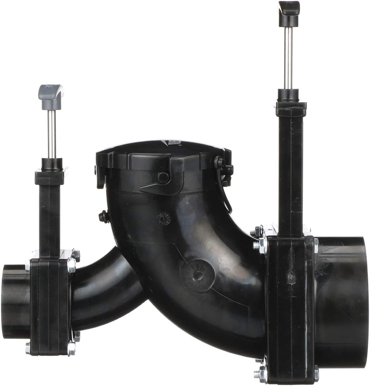 Ell double rotating valve