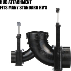 Ell double rotating valve