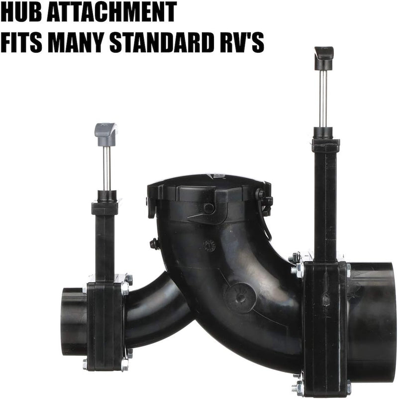 Ell double rotating valve