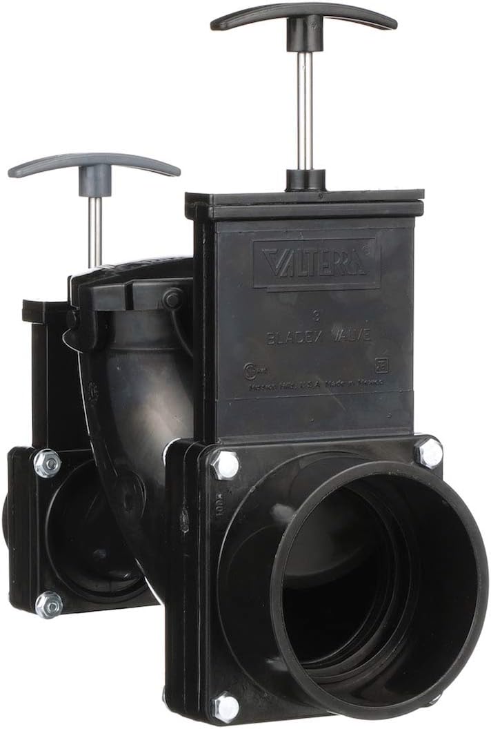 Ell double rotating valve