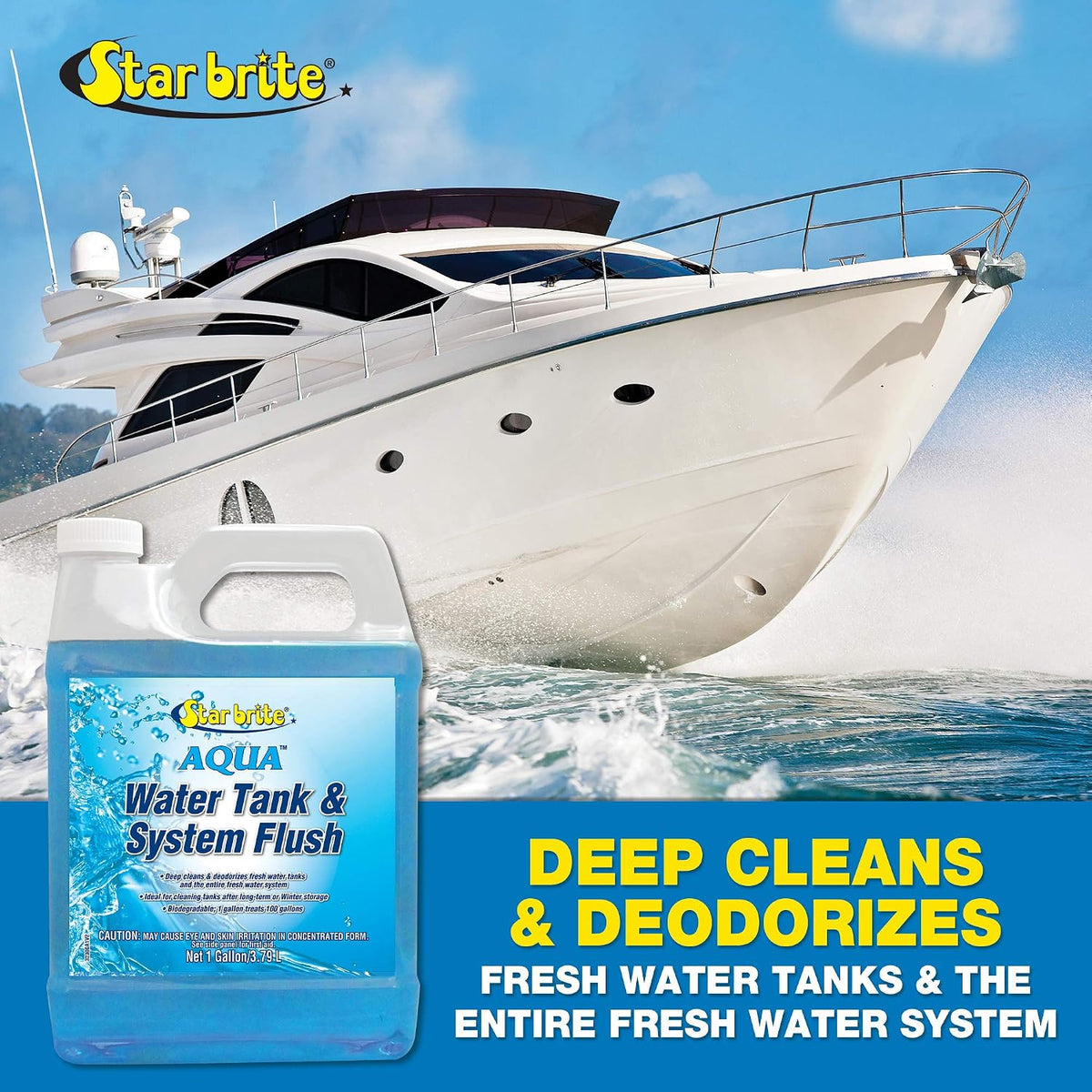 Star Brite Aqua Water Tank & System Flush, 1 Gallon