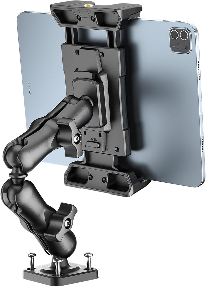 Drill-base tablet mount