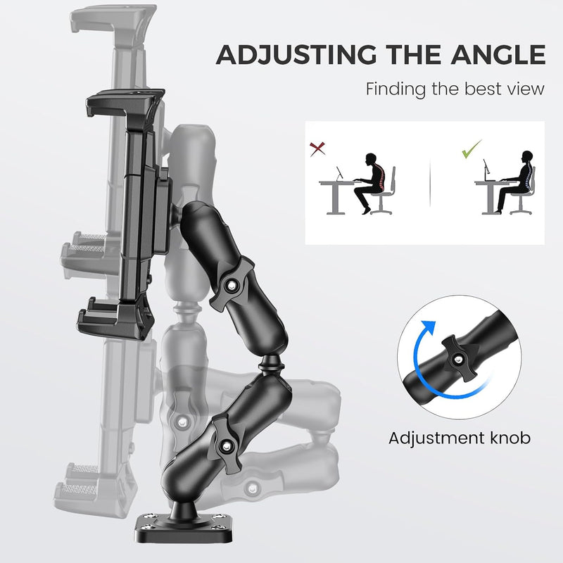 Drill-base tablet mount