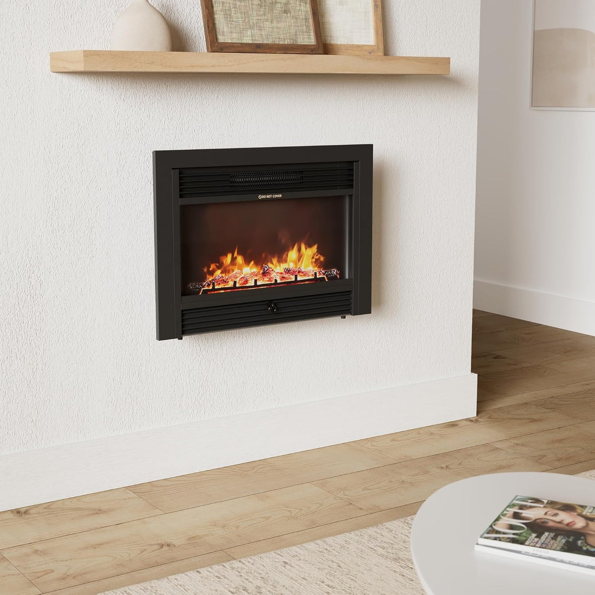 Electric fireplace insert