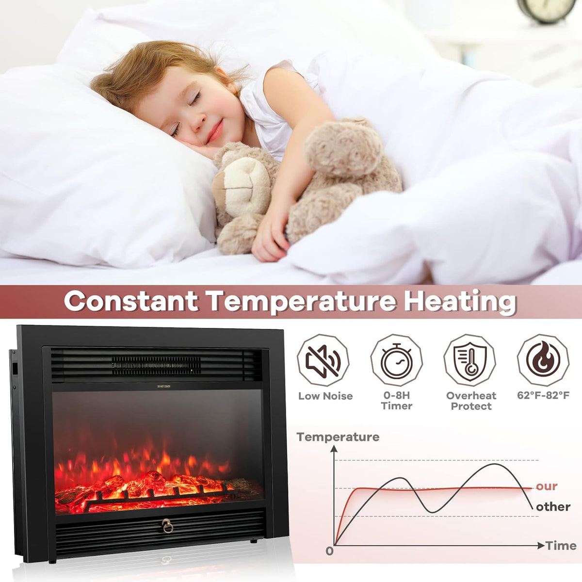 Giantex 28.5" Electric Fireplace Insert