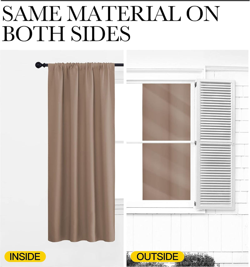 NICETOWN Camper Blackout Curtains, 42" W x 36" L, 2 Panels