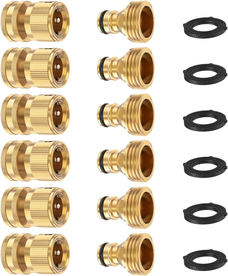 Brass hose quick connectors