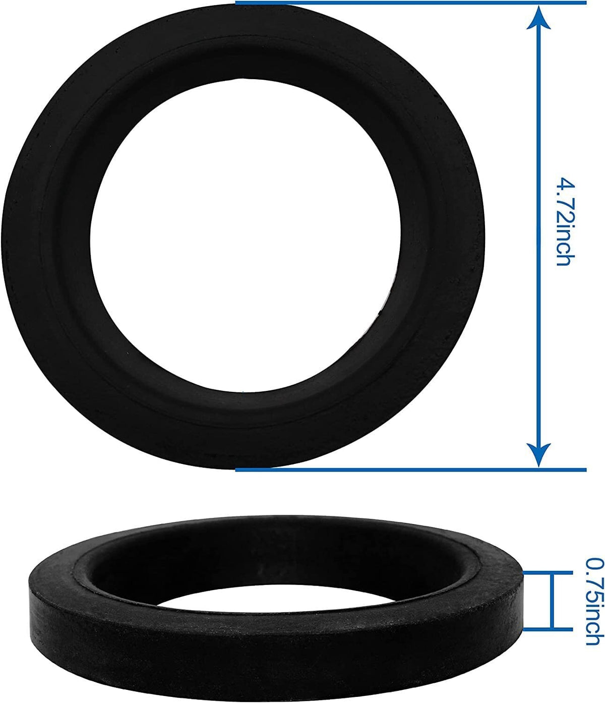 RV toilet floor flange seal
