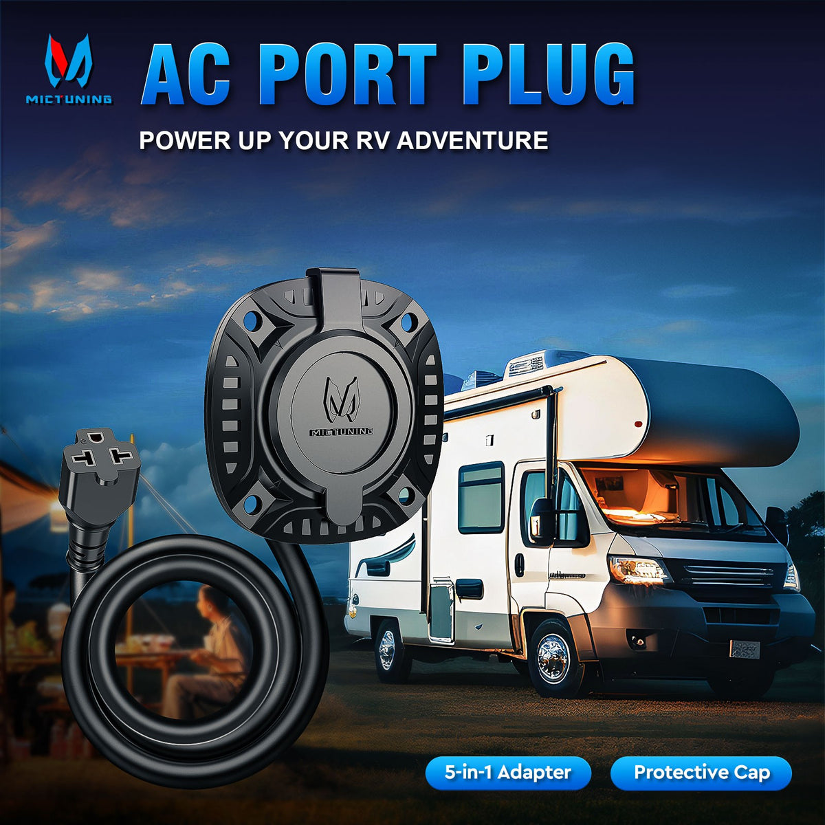 20A RV shore power inlet