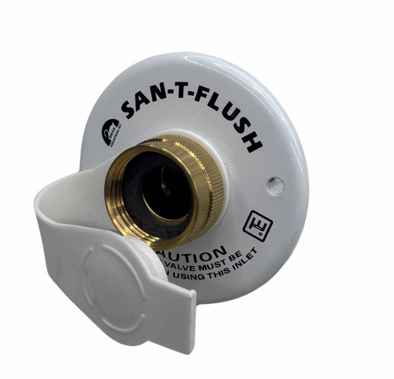 San-T-Flush RV black tank flush inlet