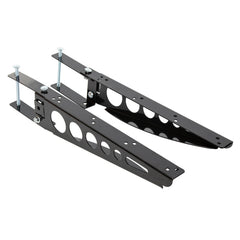 RV bumper cargo box support arms