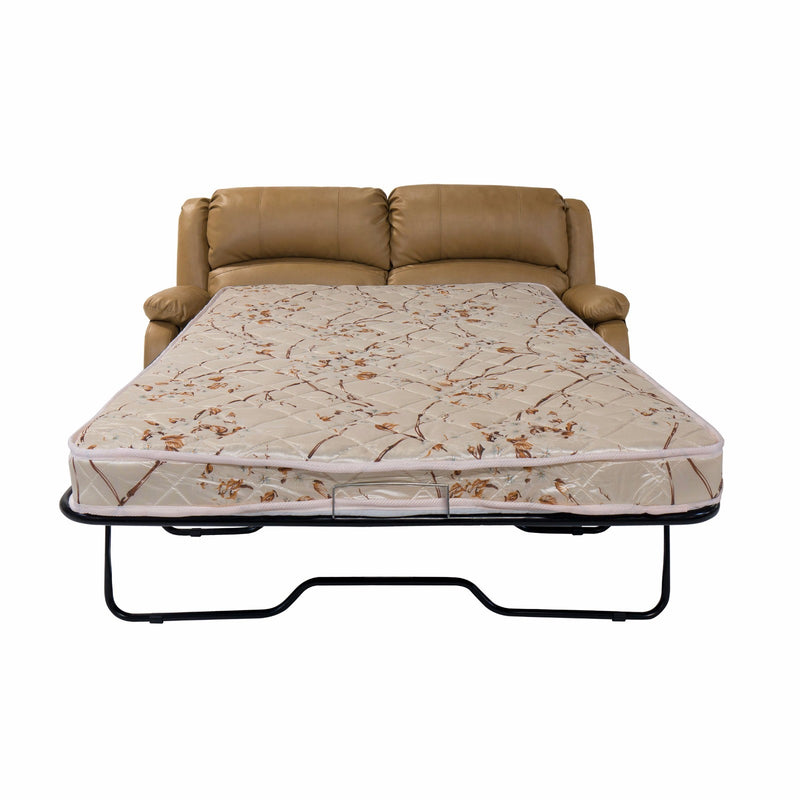 RecPro Charles 65 inch RV hide-a-bed sofa, toffee