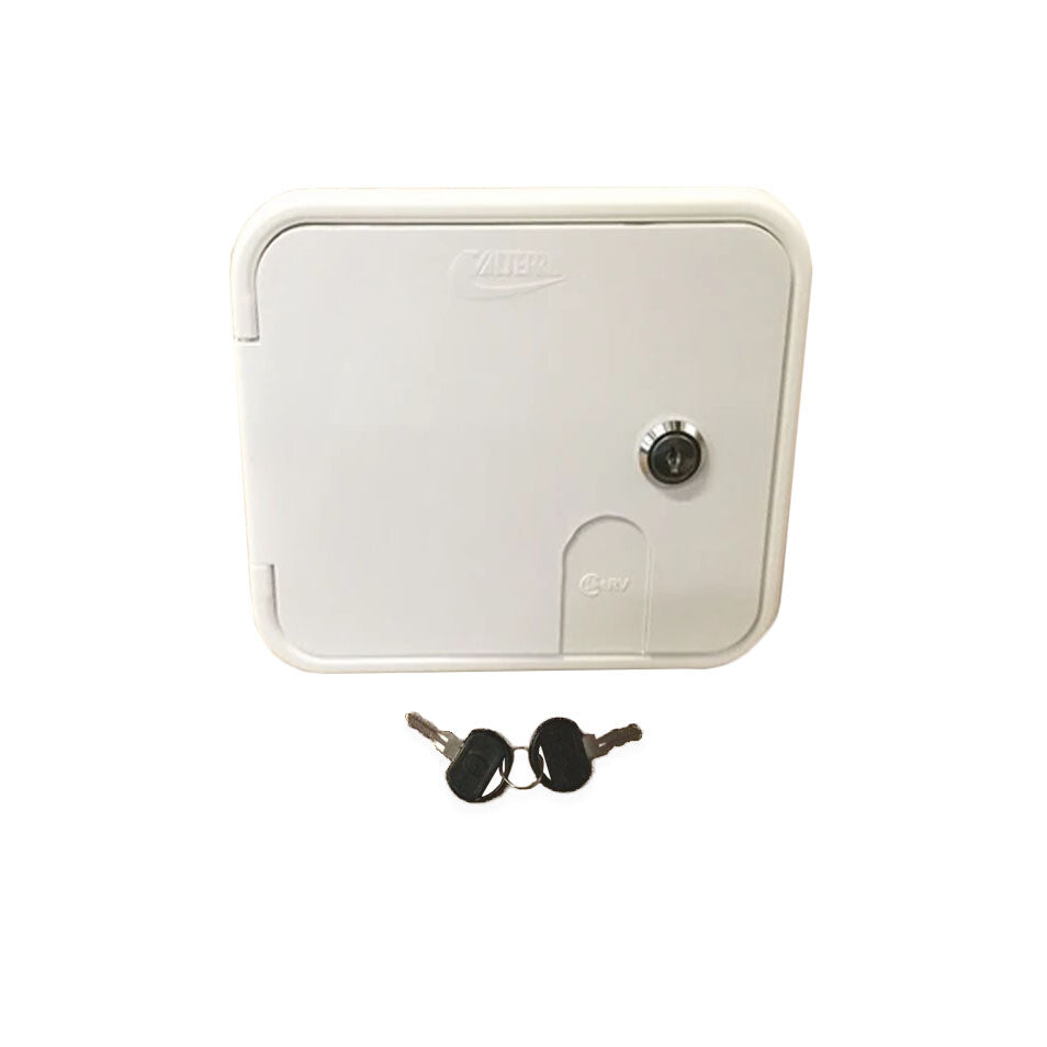 Valterra lockable gravity and city water fill hatch, white