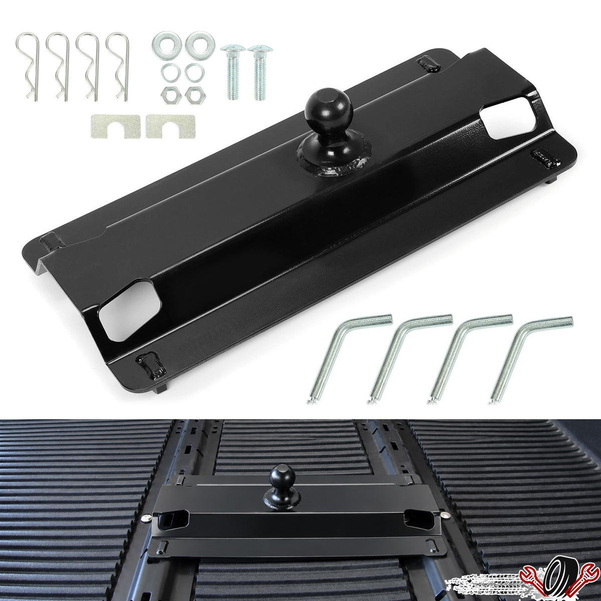 5th wheel gooseneck ball adapter plate