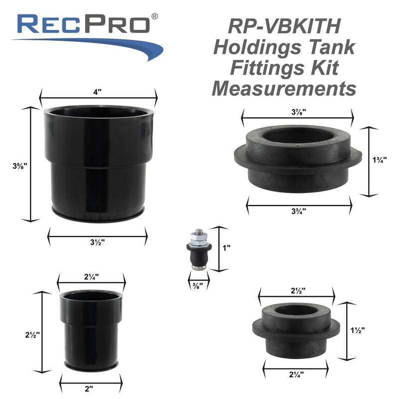 RecPro holding tank installation fittings kit