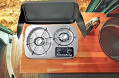 Flame King drop-in 2-burner RV cooktop