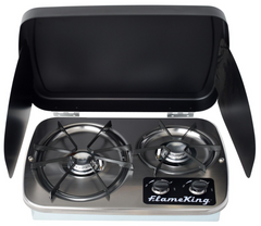 Flame King drop-in 2-burner RV cooktop