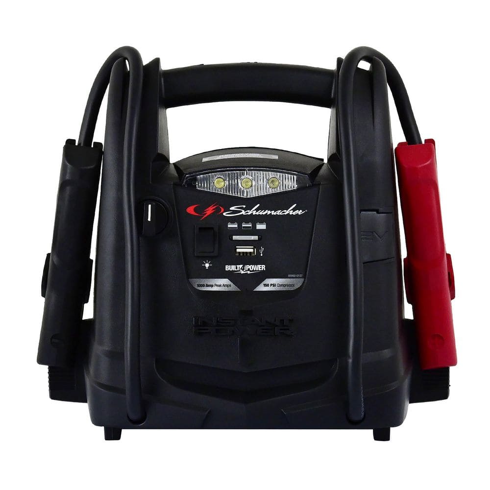 Schumacher 1000A jump starter with air compressor