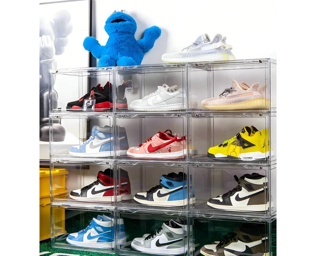 Clear Magnetic Drawer Shoe Storage Box, 14.17 x 11.02 x 8.66 in – product photo