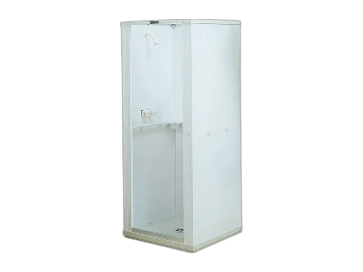 Black Series one piece fiberglass shower enclosure