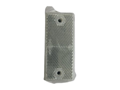 White prismatic trailer side reflector sixty mm