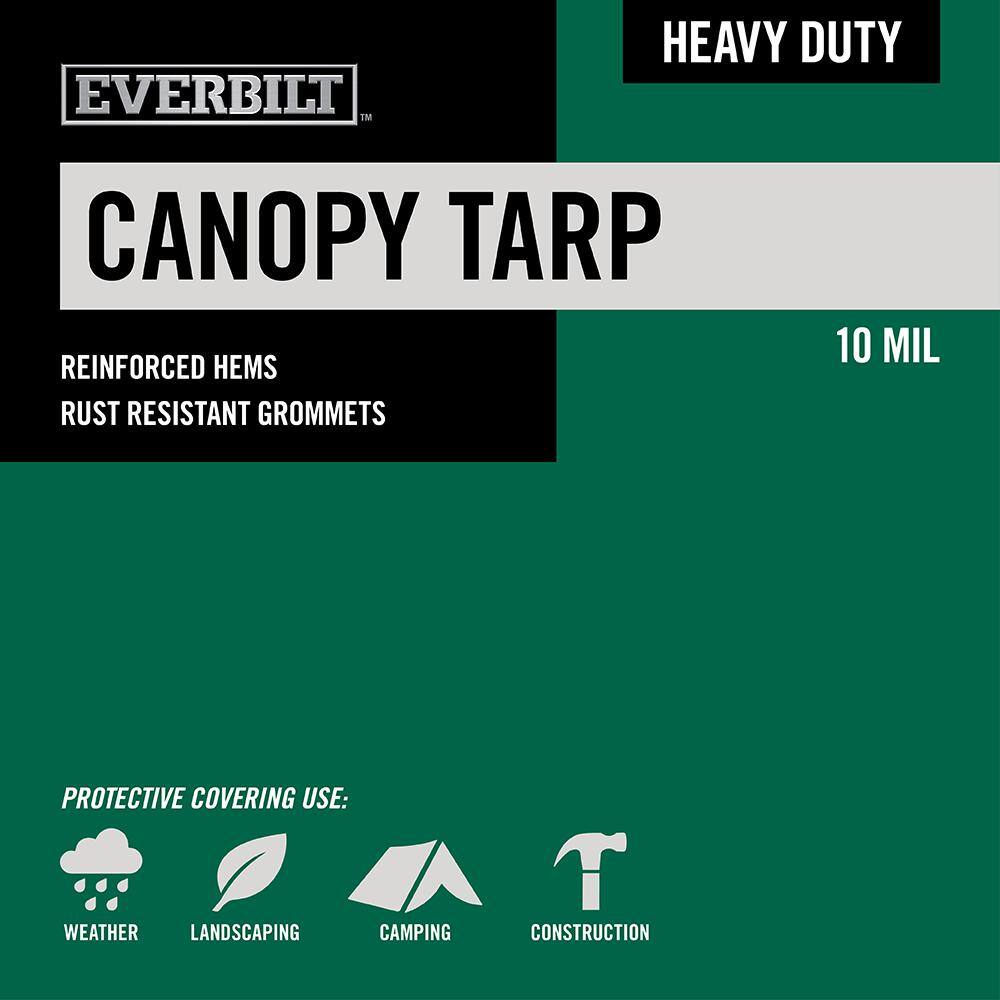 Silver canopy tarp detail