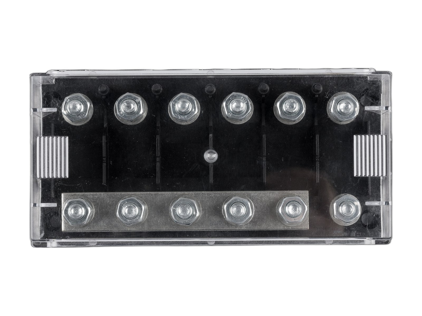 six way fuse holder for mega fuse on white background