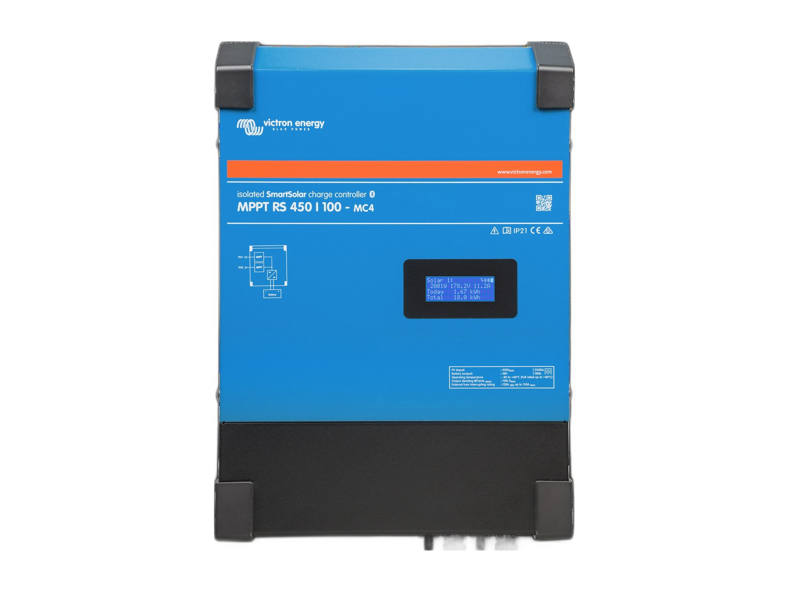 smartsolar mppt rs 450 on white background