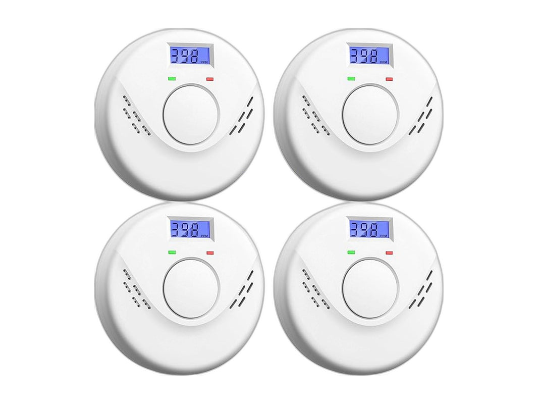 Smoke & CO Combo Detector Battery LCD Display 4-Pack – RV Parts Giant