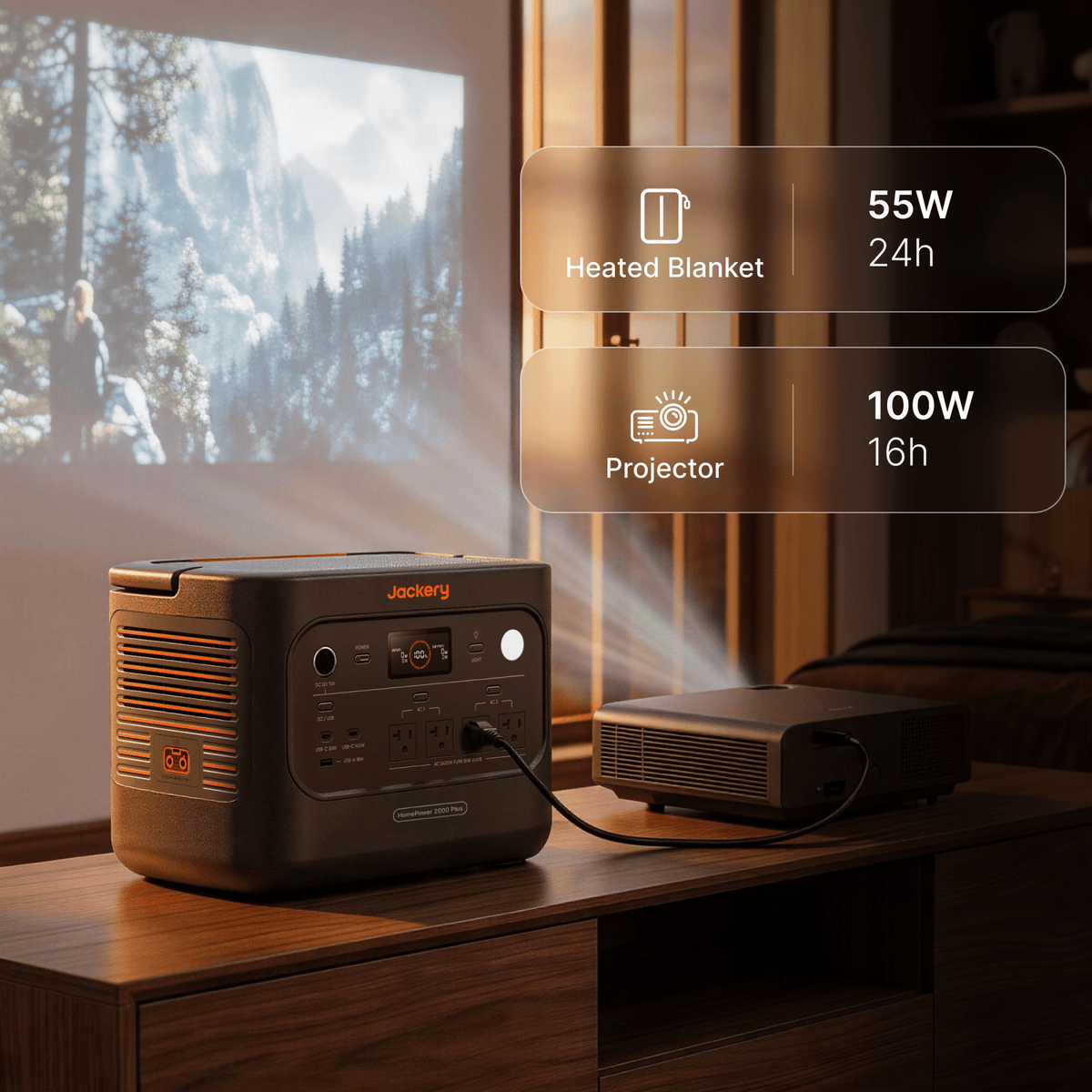 Jackery HomePower 2000 Plus v2 portable power station front view