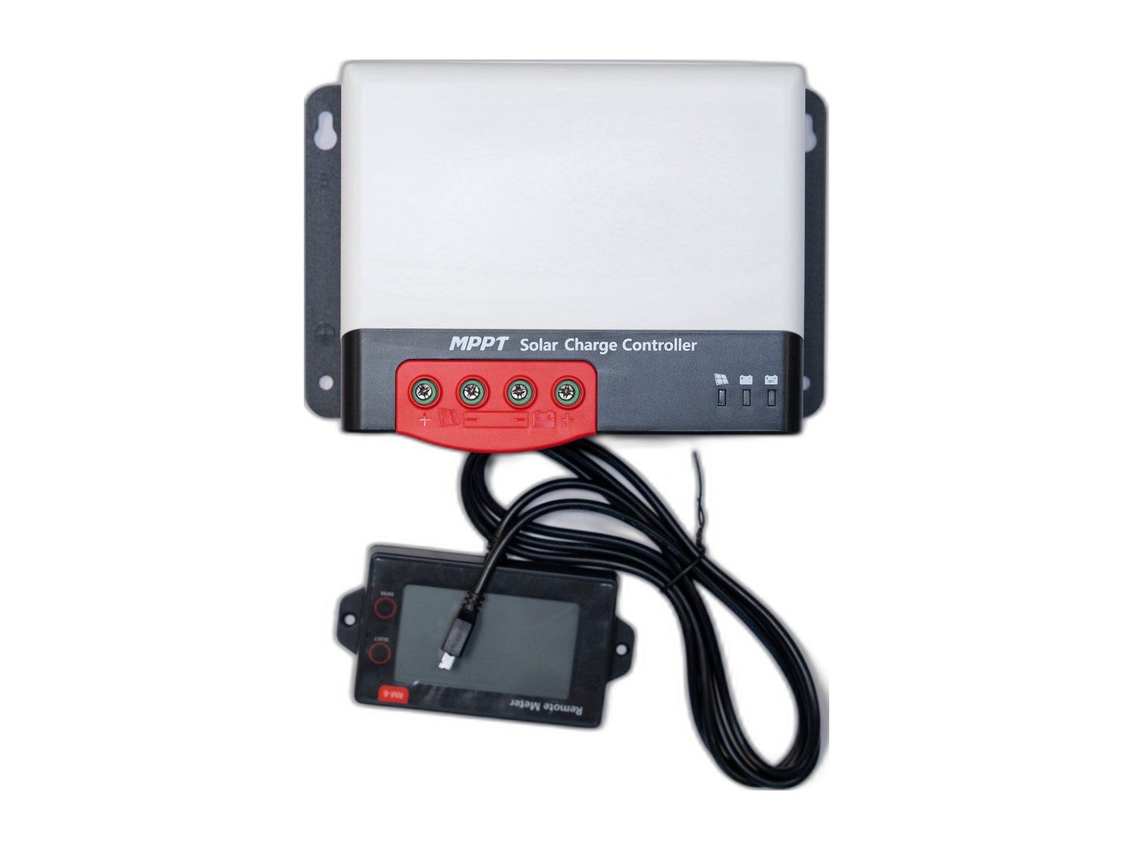 solar panel controller on white background