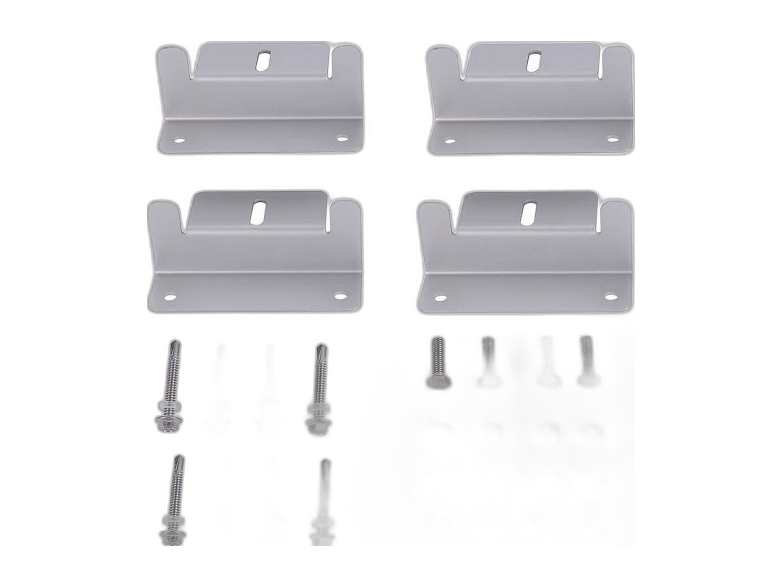 solar panel z bracket mounting kit 4 piece on white background