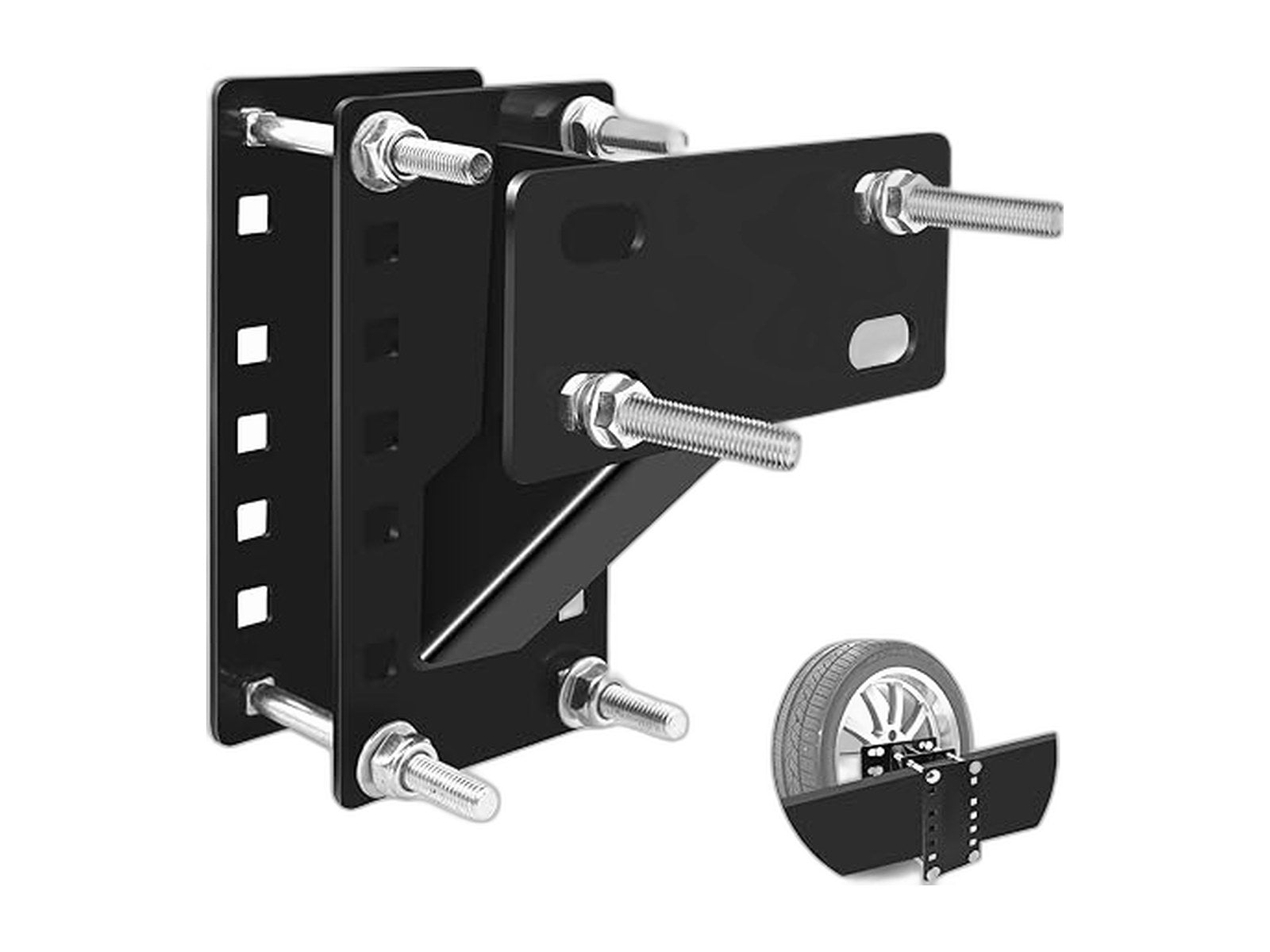 spare tire mount universal spare tire carrier holder on white background