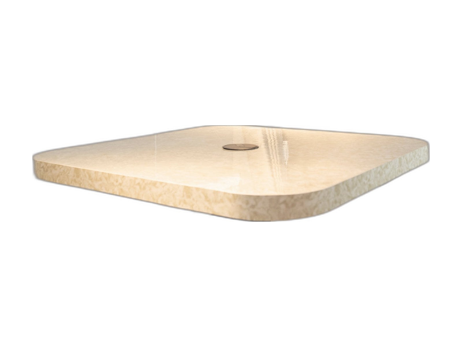 dinette table with height-adjustable legs on white background