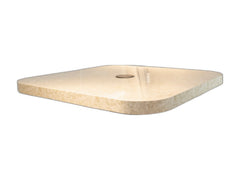 dinette table with height-adjustable legs on white background