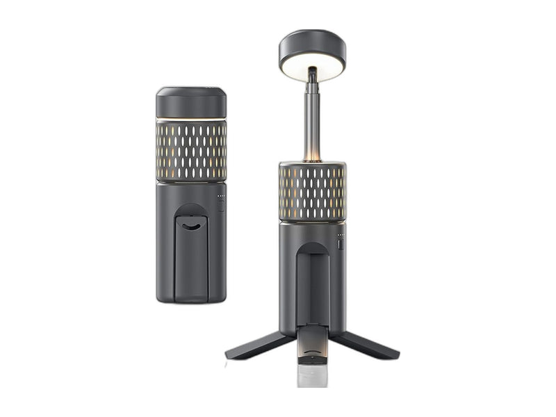 Telescopic rechargeable camping lantern extended