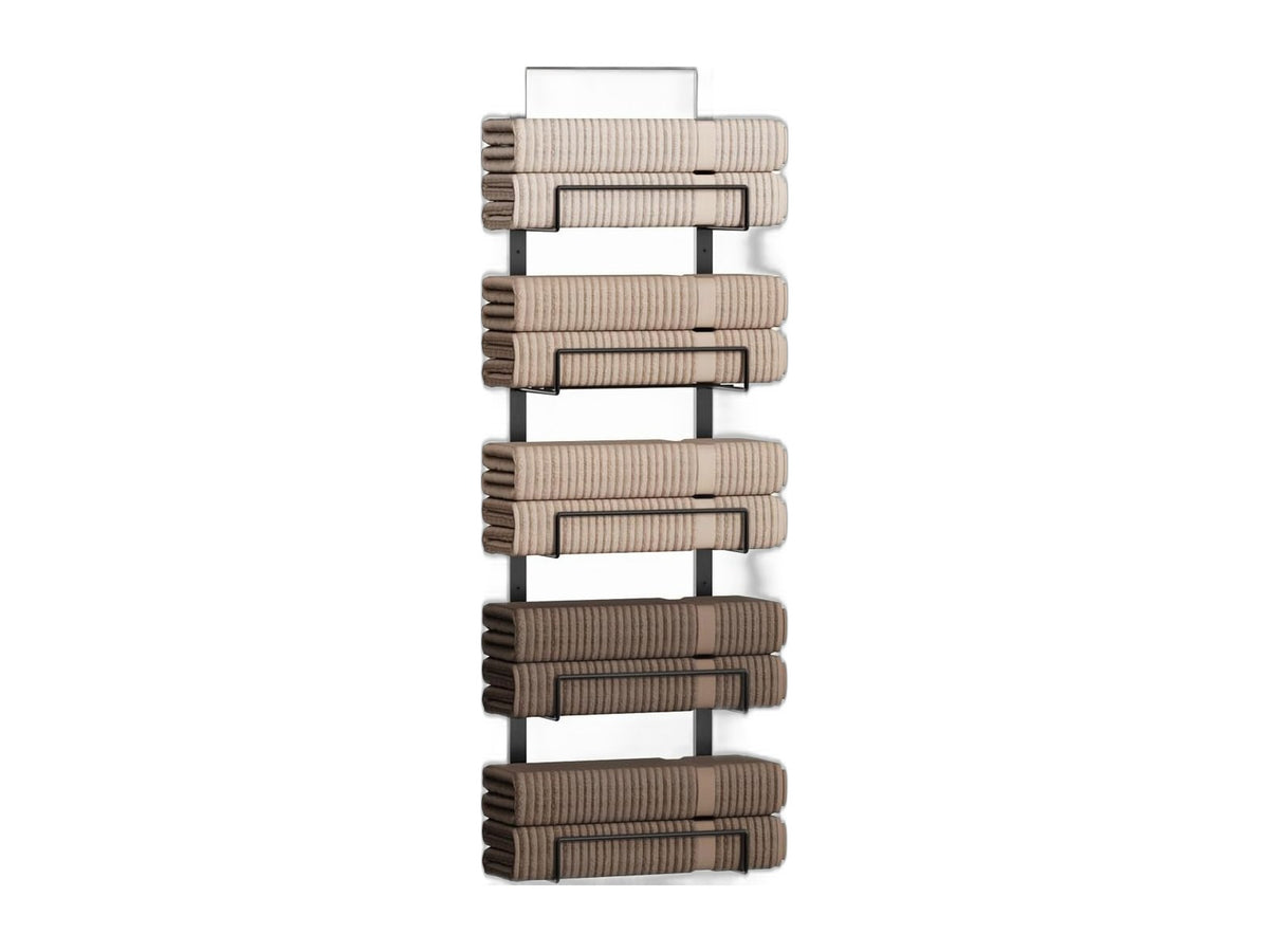 7 tier over door towel rack RV bathroom