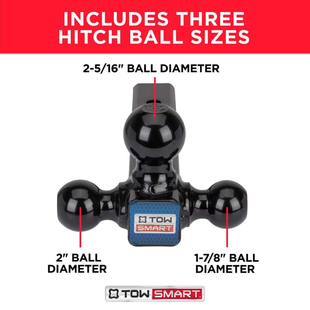 TowSmart tri-ball hitch mount