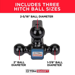TowSmart tri-ball hitch mount