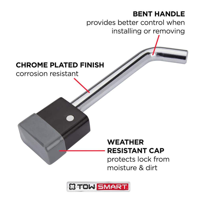 Receiver hitch lock 5/8 in. pin