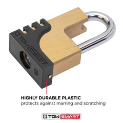 Brass trailer coupler lock