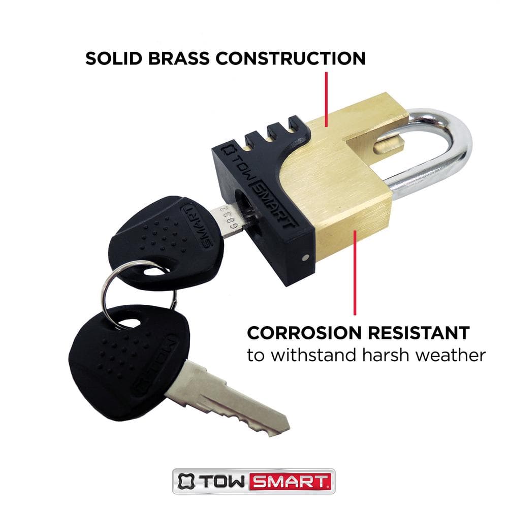 Brass trailer coupler lock